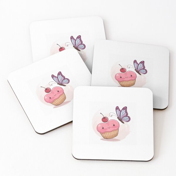 Item preview, cupcake and cute buttterfly designed and sold by Abby-addy.