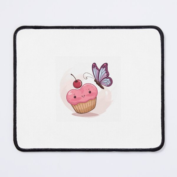 Item preview, cupcake and cute buttterfly designed and sold by Abby-addy.