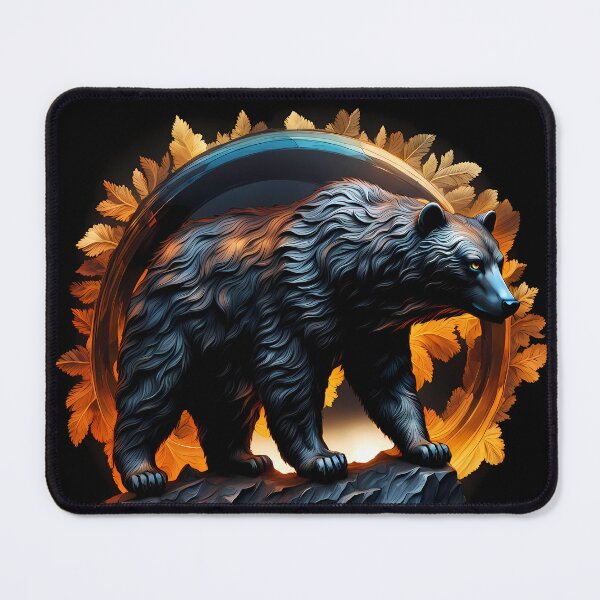 Item preview, Rustic Stone Bear Statue, Ai Generated Art  designed and sold by ACC .