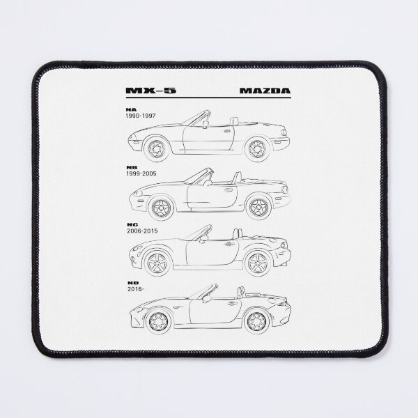 Item preview, Miata Generations Black designed and sold by VonnArt.