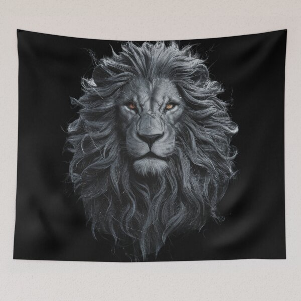 Item preview, A striking and ultra-detailed dark fantasy illustration featuring a powerful lion designed and sold by 123ks.