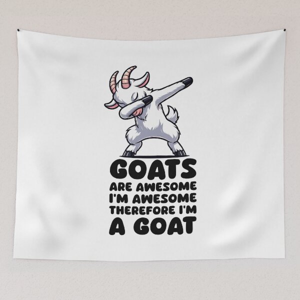 Item preview, Goats Are Awesome I'm Awesome Therefore I'm A Goat Pet Sheep designed and sold by Stick-Artistry.