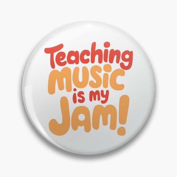Item preview, Teaching Music Is My Jam! Elementary Music Teacher Red And Orange designed and sold by PMCreative.