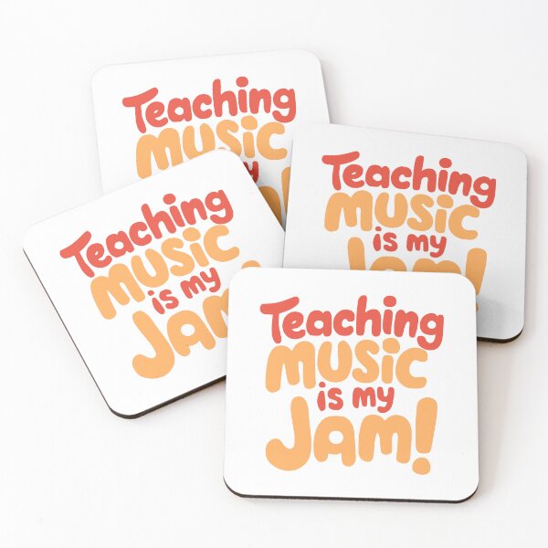 Item preview, Teaching Music Is My Jam! Elementary Music Teacher Red And Orange designed and sold by PMCreative.