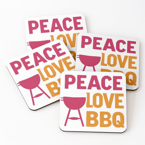 Item preview, peace love bbq designed and sold by Majkel & Majkel.