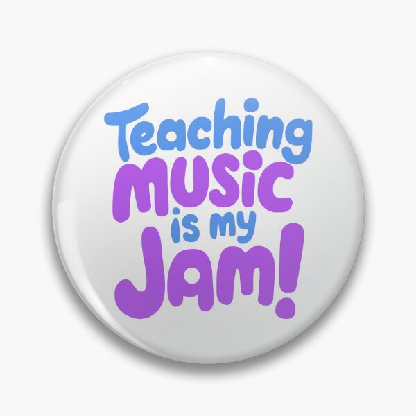 Item preview, Teaching Music Is My Jam! Elementary Music Teacher Blue And Purple designed and sold by PMCreative.