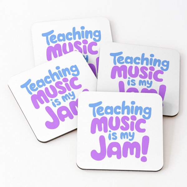 Item preview, Teaching Music Is My Jam! Elementary Music Teacher Blue And Purple designed and sold by PMCreative.