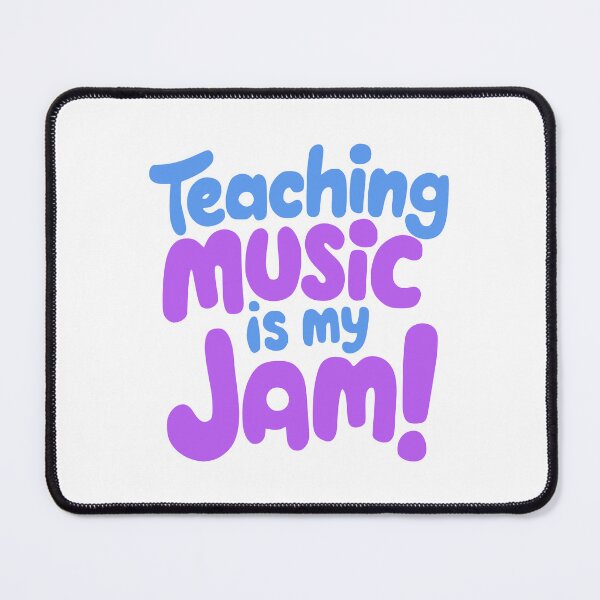 Item preview, Teaching Music Is My Jam! Elementary Music Teacher Blue And Purple designed and sold by PMCreative.