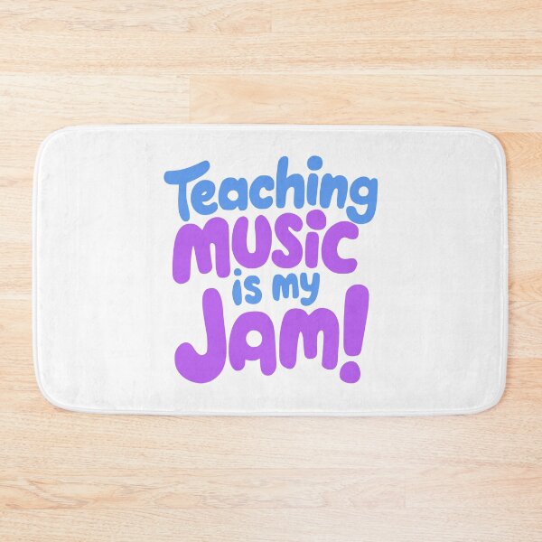 Item preview, Teaching Music Is My Jam! Elementary Music Teacher Blue And Purple designed and sold by PMCreative.