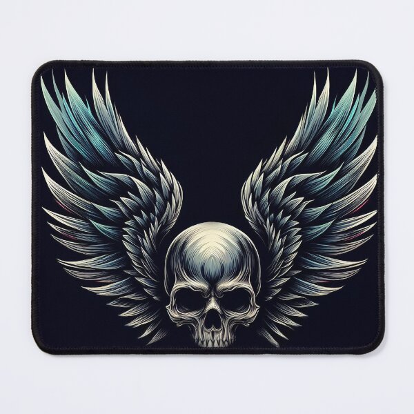 Item preview, Skull with wings designed and sold by hhh-art.