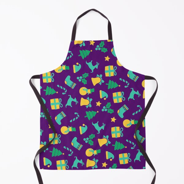 Item preview, Multicoloured Christmas Graphics On Purple Pattern designed and sold by PatternsPalette.
