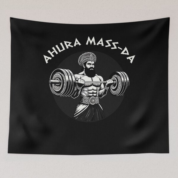 Item preview, Ahura Mass-da Zoroastrian Bodybuilding Funny History designed and sold by Agema Apparel.
