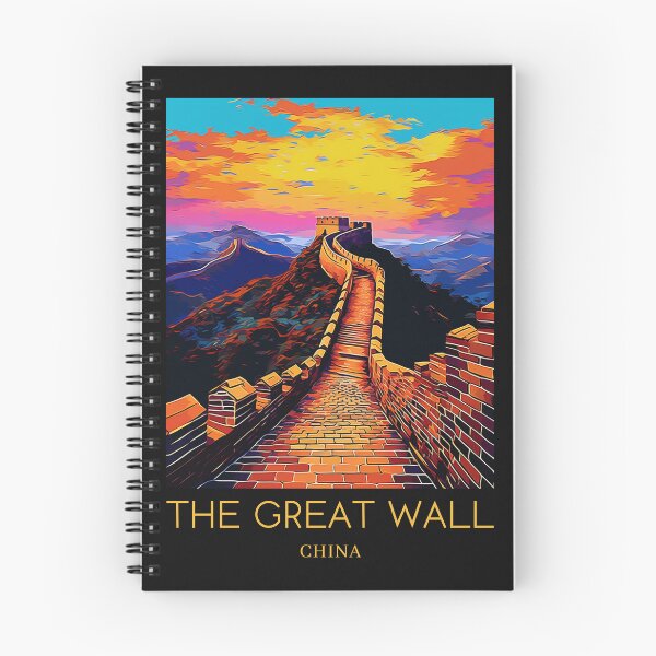 Item preview, A Pop Art Travel Print of the Great Wall of China designed and sold by StudioRedKoala.