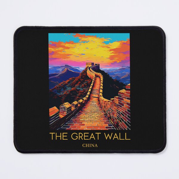 Item preview, A Pop Art Travel Print of the Great Wall of China designed and sold by StudioRedKoala.
