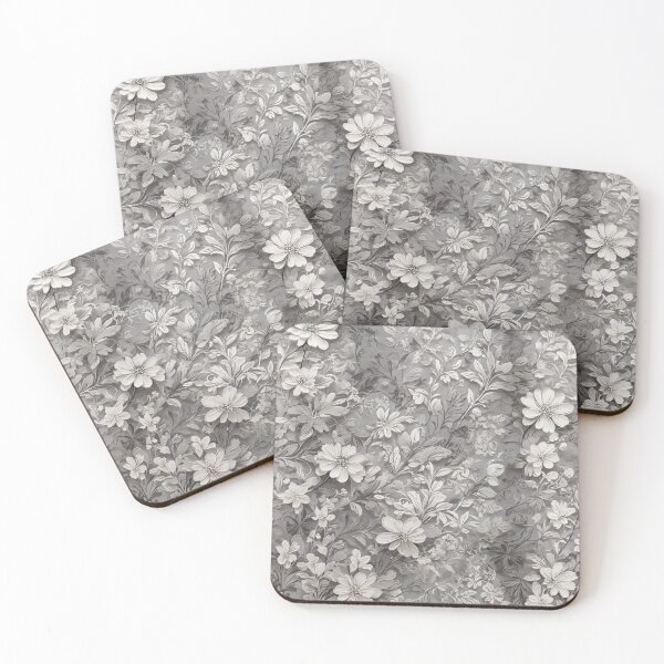 Item preview, Grey And White Floral designed and sold by Sadia  Jannat.