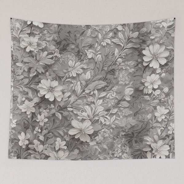 Item preview, Grey And White Floral designed and sold by Sadia  Jannat.