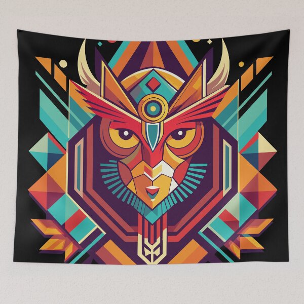 Item preview, Abstract Owl Guardian designed and sold by AbstractKolby.