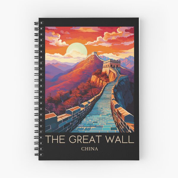 Item preview, A Pop Art Travel Print of the Great Wall of China designed and sold by StudioRedKoala.