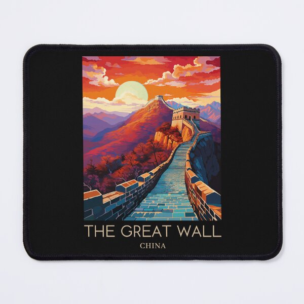 Item preview, A Pop Art Travel Print of the Great Wall of China designed and sold by StudioRedKoala.