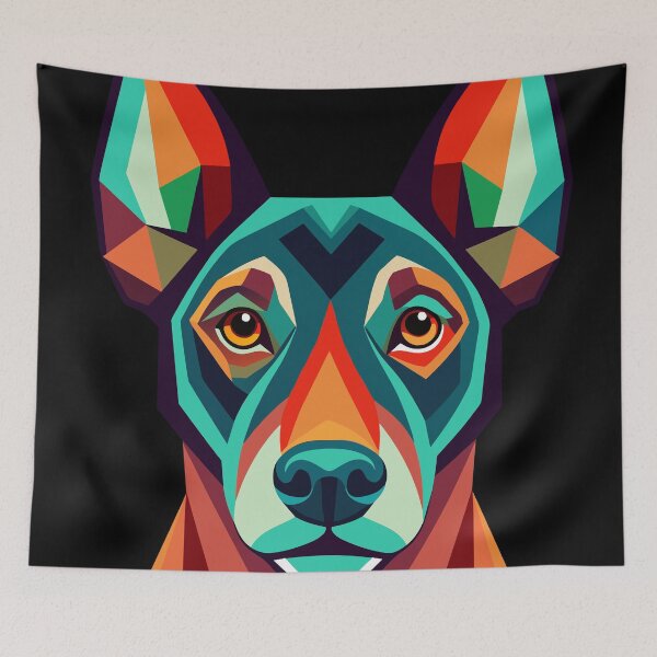 Item preview, Vibrant Canine Portrait designed and sold by AbstractKolby.