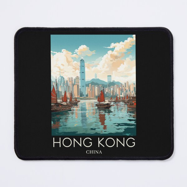 Item preview, A Pop Art Travel Print of Hong Kong - China designed and sold by StudioRedKoala.