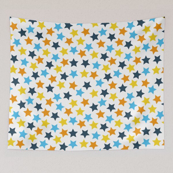Item preview, AroAce Pride Stars Orange Yellow Blue designed and sold by JoyfulJen.