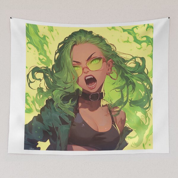 Item preview, Green Flame Goddess designed and sold by Christian Weiss.
