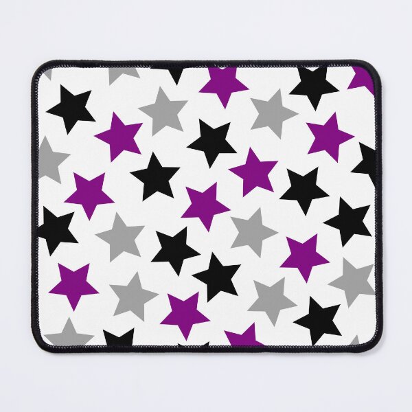 Item preview, Ace Pride Stars Purple Gray Black White designed and sold by JoyfulJen.