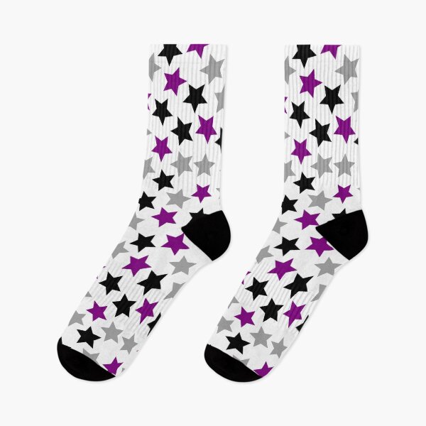 Item preview, Ace Pride Stars Purple Gray Black White designed and sold by JoyfulJen.