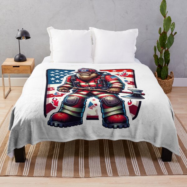 Item preview, Patriotic Bigfoot Firefighter designed and sold by BrinaandPops.