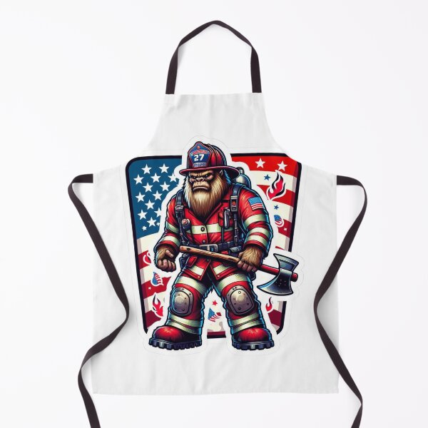Item preview, Patriotic Bigfoot Firefighter designed and sold by BrinaandPops.