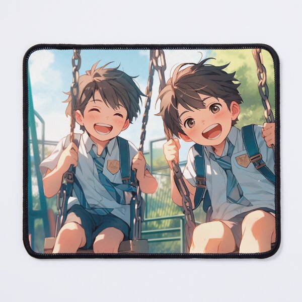 Item preview, Children swinging, anime illustration designed and sold by Mauswohn.