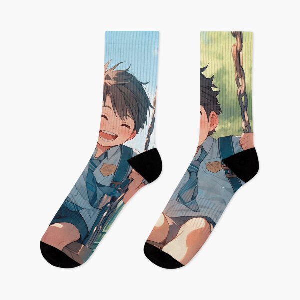 Item preview, Children swinging, anime illustration designed and sold by Mauswohn.