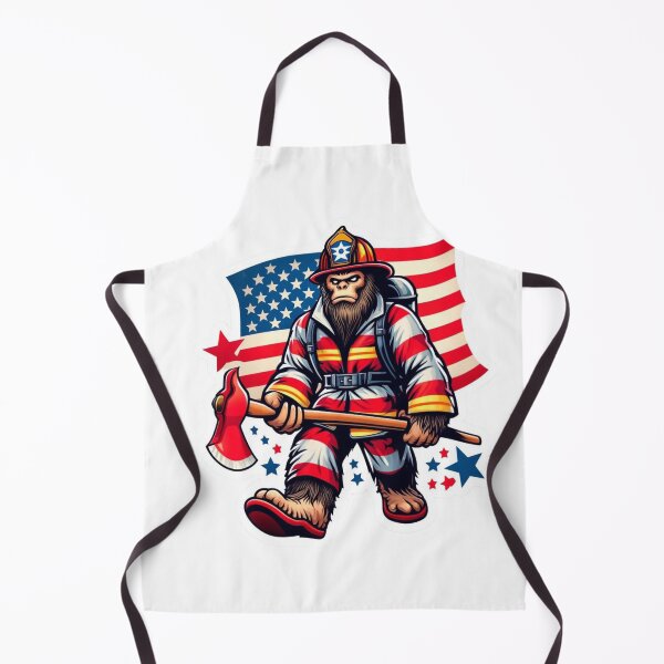 Item preview, Patriotic Bigfoot Firefighter designed and sold by BrinaandPops.