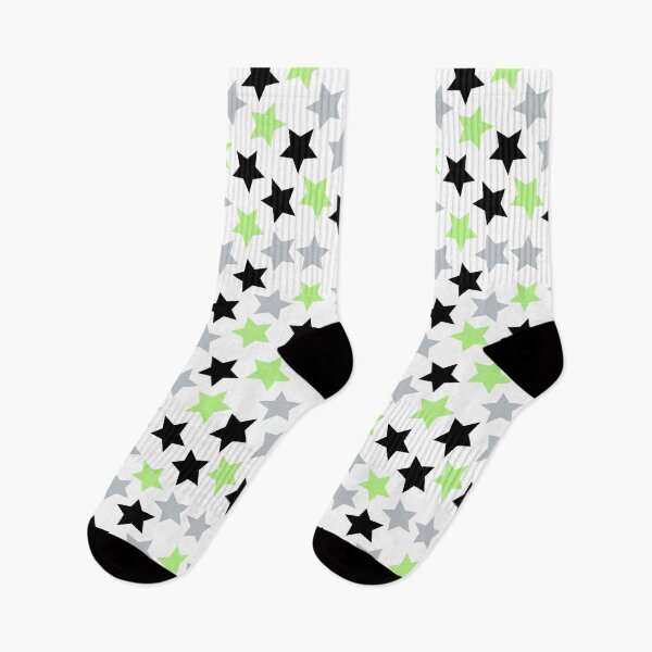 Item preview, Agender Pride Stars Green Grey Black White designed and sold by JoyfulJen.