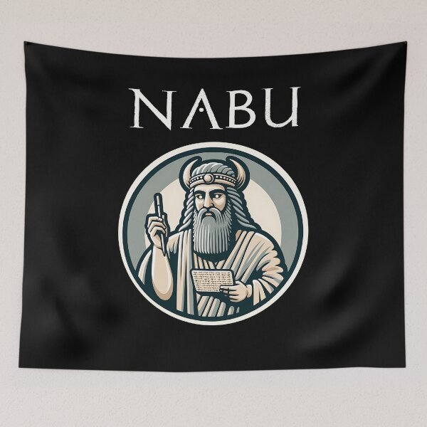 Item preview, Nabu Babylonian God of Wisdom and Scribes designed and sold by Agema Apparel.