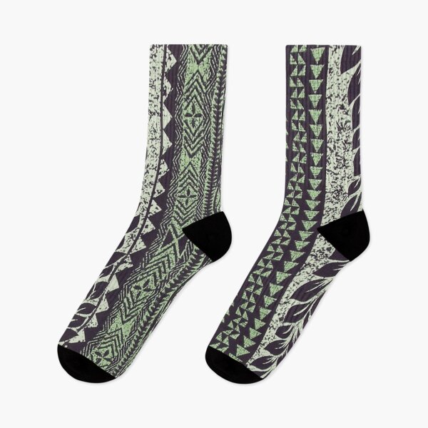 Item preview, Seafoam Green Botanical Hawaiian Tapa designed and sold by J Marielle Designs.