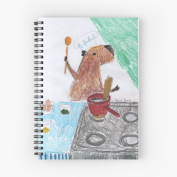 Item preview, capybara making a delicious carbonara designed and sold by guilhernunes.