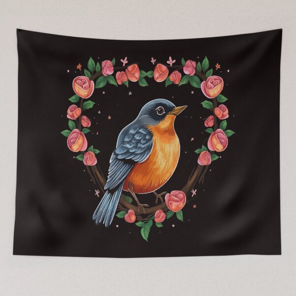 Artikelvorschau, Amerikanischer Rotkehlchen-Valentinstag entworfen und verkauft von creativellashop.