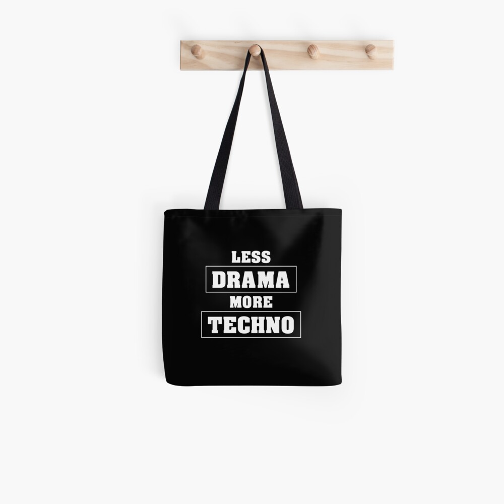 i love techno bag