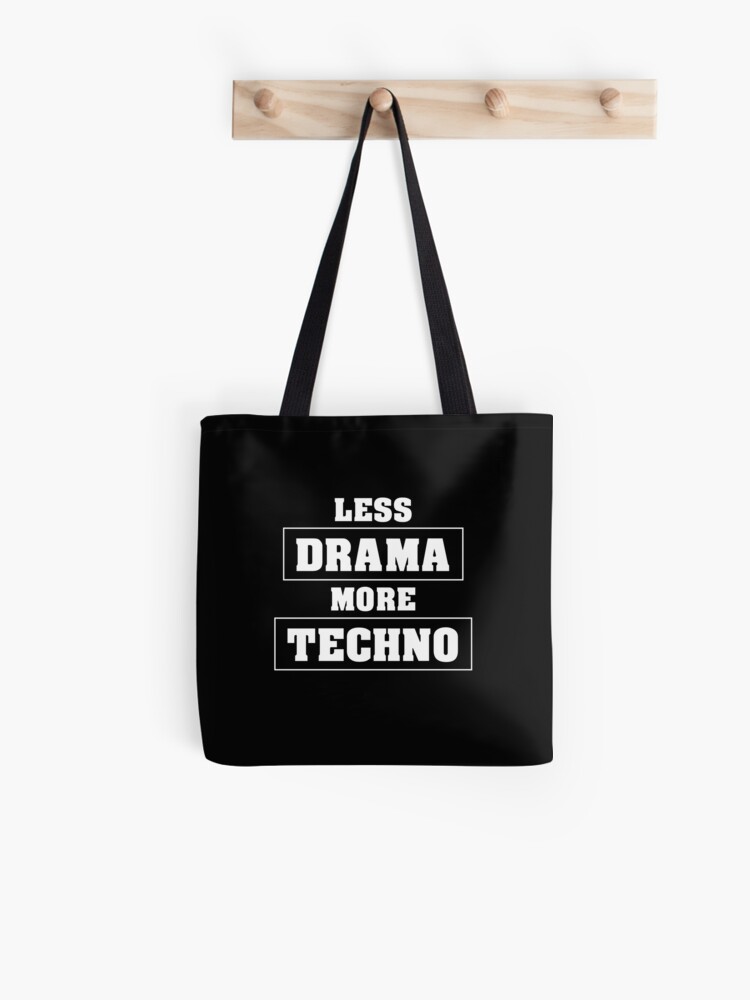 i love techno bag