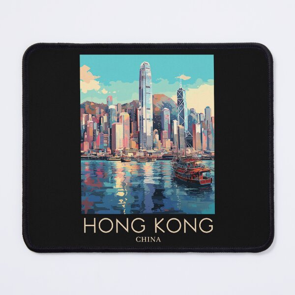 Item preview, A Pop Art Travel Print of Hong Kong - China designed and sold by StudioRedKoala.