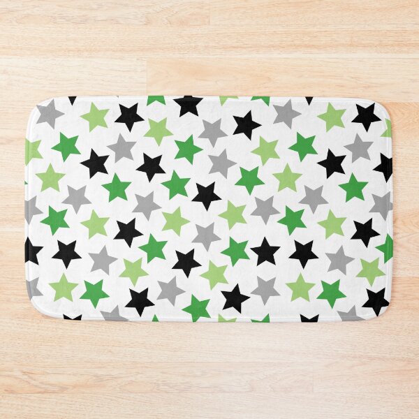 Item preview, Aro Aromantic Pride Stars Green Grey Black designed and sold by JoyfulJen.