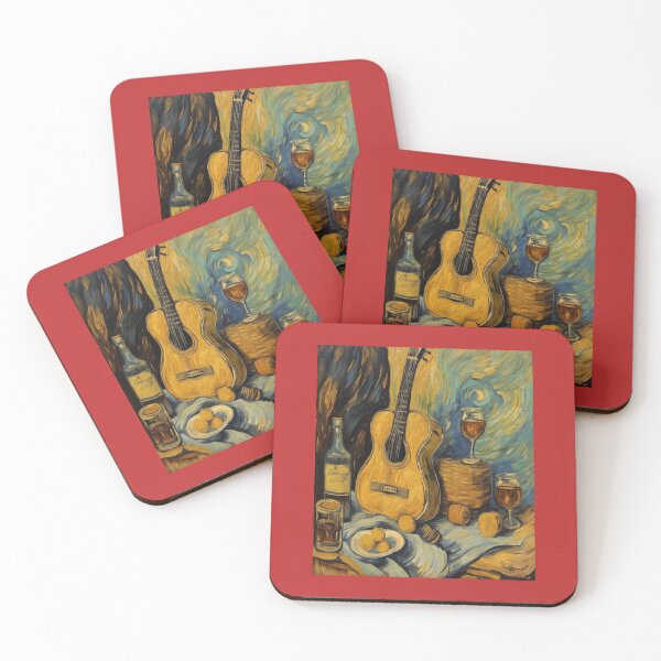 Item preview,  "Strings and Spirits: Guitar and Whisky" designed and sold by Artisticanvas.