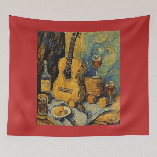 Item preview,  "Strings and Spirits: Guitar and Whisky" designed and sold by Artisticanvas.
