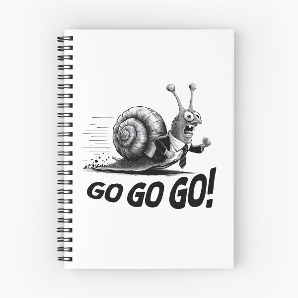 Item preview, Go go go! Hand-drawn snail. Hurry up! designed and sold by Grygiel23.