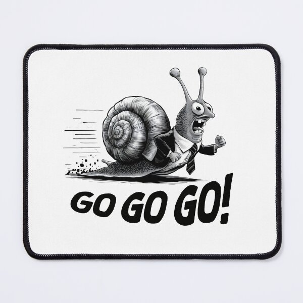 Item preview, Go go go! Hand-drawn snail. Hurry up! designed and sold by Grygiel23.