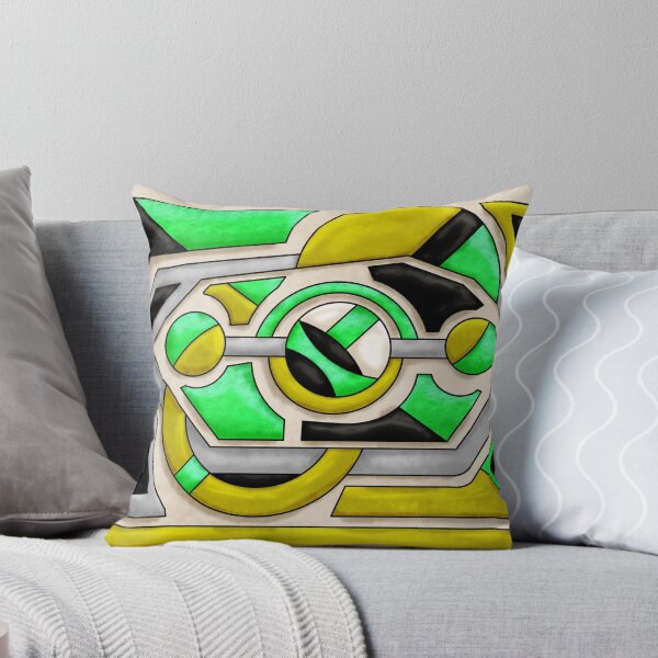 Item preview, Unidad 115 - Diseño geométrico abstracto verde, dorado y negro designed and sold by RML Art Studios.