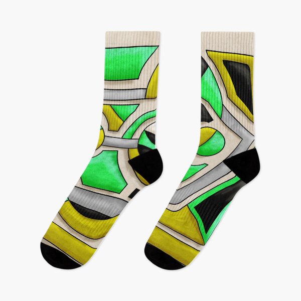 Item preview, Unit 115 - Green, Gold, Black Abstract Geometric Design designed and sold by RML Art Studios.