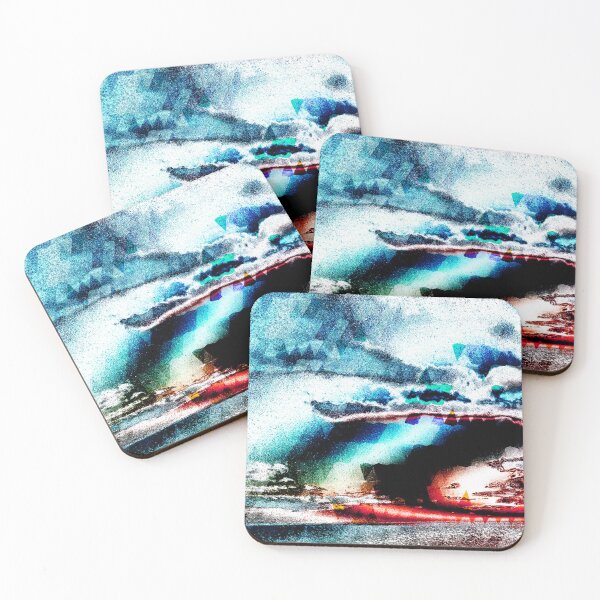 Item preview, Cosmic Abstract Landscape - Surreal Night in the Wilderness designed and sold by MusicArtAndGrind.